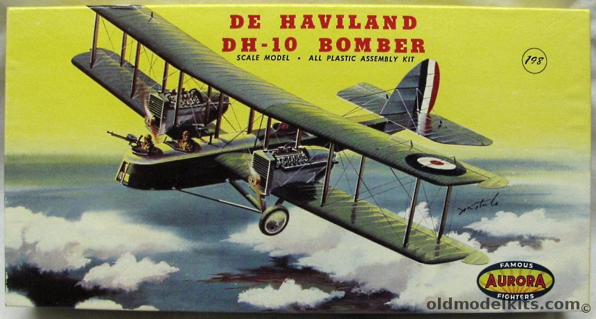 Aurora 1/48 De Haviland DH-10 Bomber, 125-198 plastic model kit